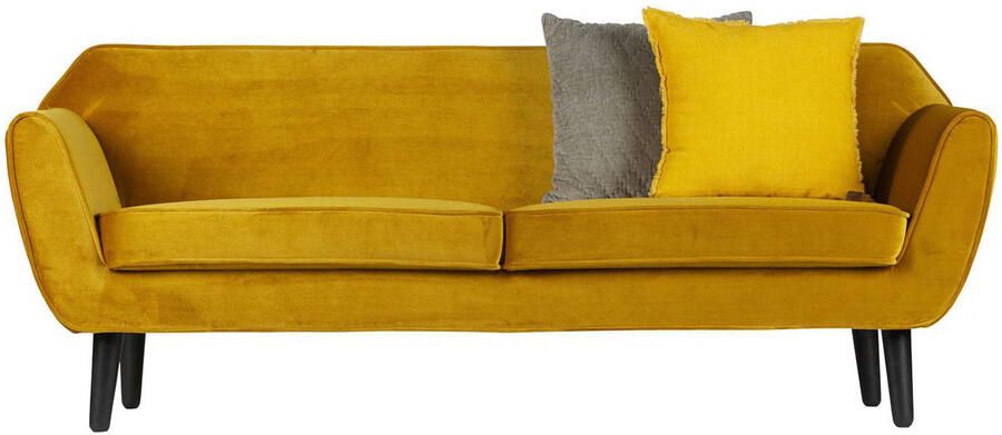 WOOOD | Rocco Sofa 187 Cm Fluweel Oker | Zitmeubels woonkamer | 2-zitsbank - Foto 4