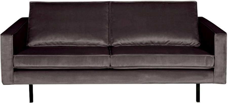 BePureHome | Rodeo 2 5-zitsbank Velvet Antraciet | Zitmeubels woonkamer | 2 5-zitsbank