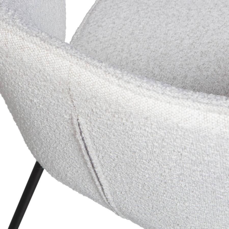 BePureHome Admit Eetkamerstoelen Bouclé Naturel Set van 2 - Foto 4