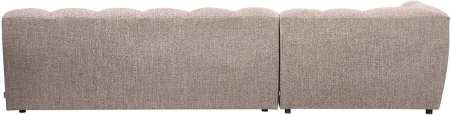 WOOOD | Allure chaise longue links geweven stof bruin melange | Zitmeubels woonkamer | Hoekbank - Foto 3