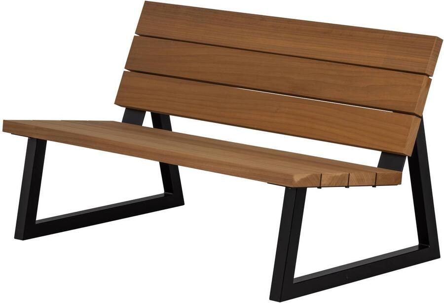 Woood Banco Outdoor Bank Hout Metaal Naturel 78x132x82 - Foto 3