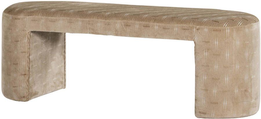 WOOOD Eetkamerbank Jacob Dessin stof 130cm Naturel