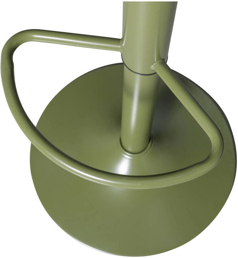 WOOOD | Isaac barkruk metaal warm groen | Zitmeubels eetkamer | Barstoel - Foto 3