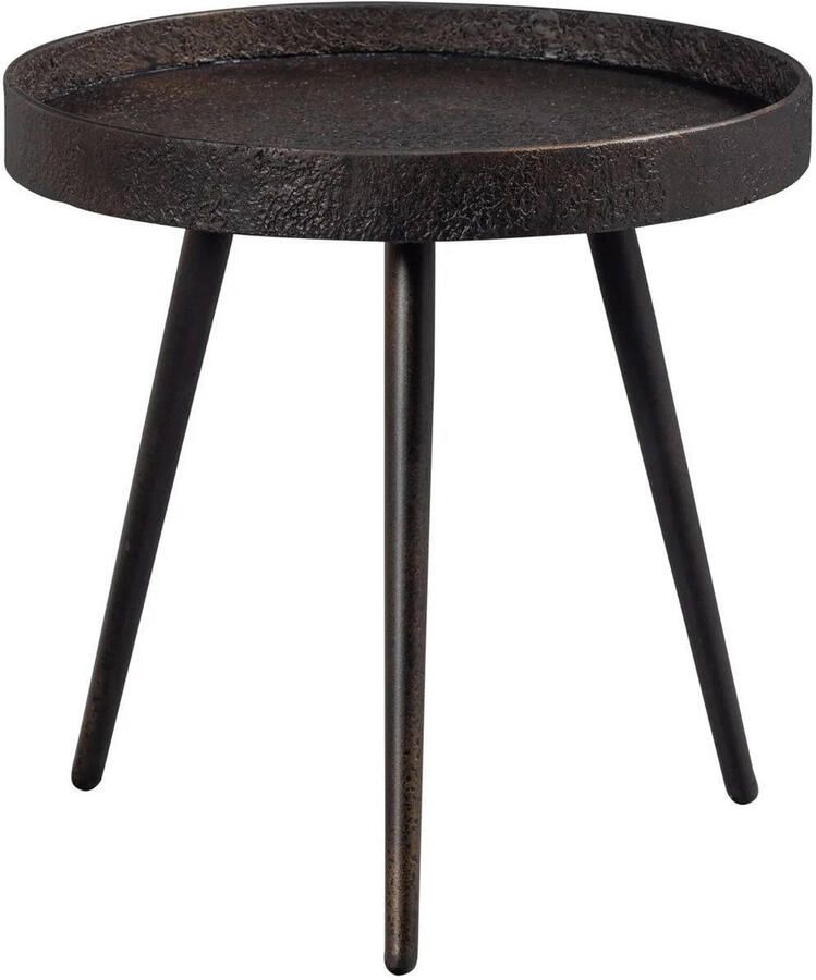 BePureHome | Bounds Bijzettafel M Hout metaal Antique Goud 41xØ41 | Woonkamertafels | Bijzettafel - Foto 2