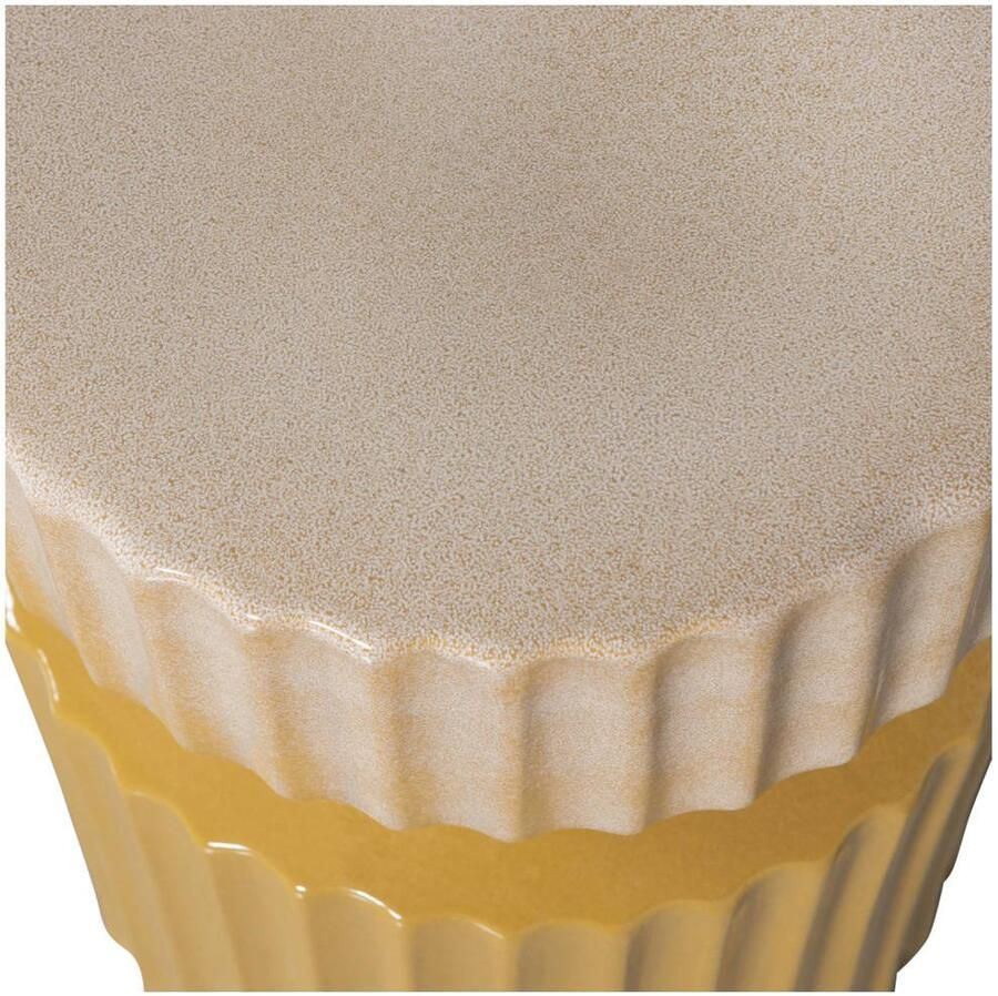 WOOOD Salontafel Geer van glanzend geglazuurd keramiek ronde vorm h 48 cm x b 35 cm