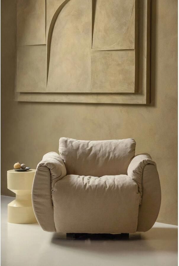 WOOOD | Hidde bijzettafel metaal geel | Woonkamertafels | Bijzettafel