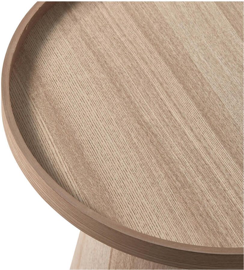 WOOOD | Maud bijzettafel conisch hout naturel 38xØ39cm | Woonkamertafels | Bijzettafel - Foto 2