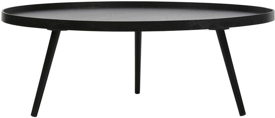 WOOOD | Mesa Bijzettafel Xxl Hout Zwart 36xØ100 | Woonkamertafels | Bijzettafel - Foto 2
