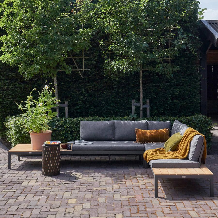 WOOOD Kruk Bijzettafel Perry Paulowniahout Donkerbruin Rond Exclusive - Foto 2