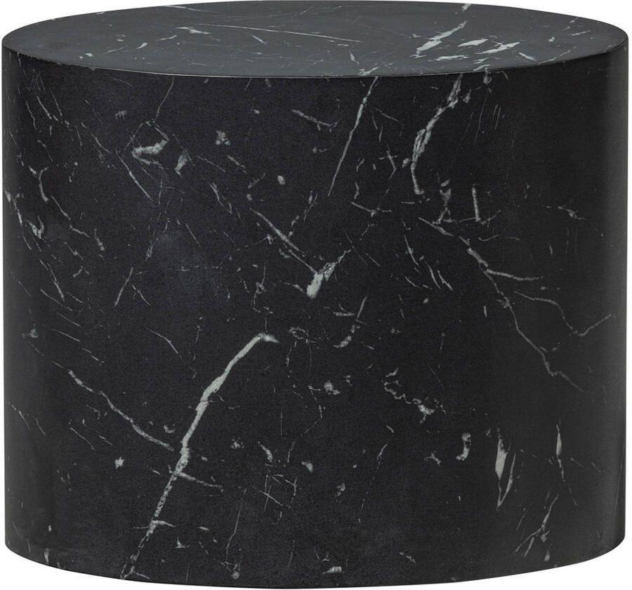 WOOOD Bijzettafel Quint Marmerlook 40 x 24cm Zwart Ovaal Exclusive - Foto 2