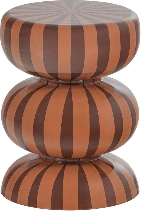 WOOOD Bijzettafel Ravo 36cm Bruin Roze Rond