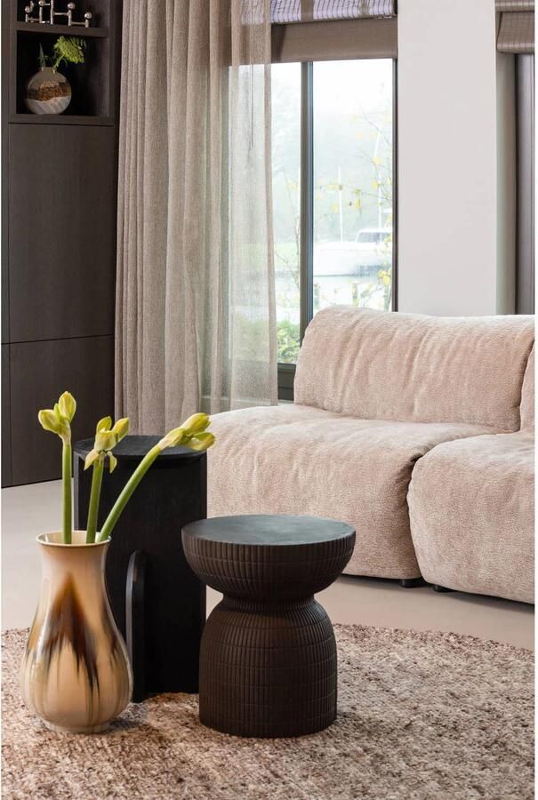 WOOOD | Samson bijzettafel fiber clay coffee 44xØ37cm | Woonkamertafels | Bijzettafel - Foto 3