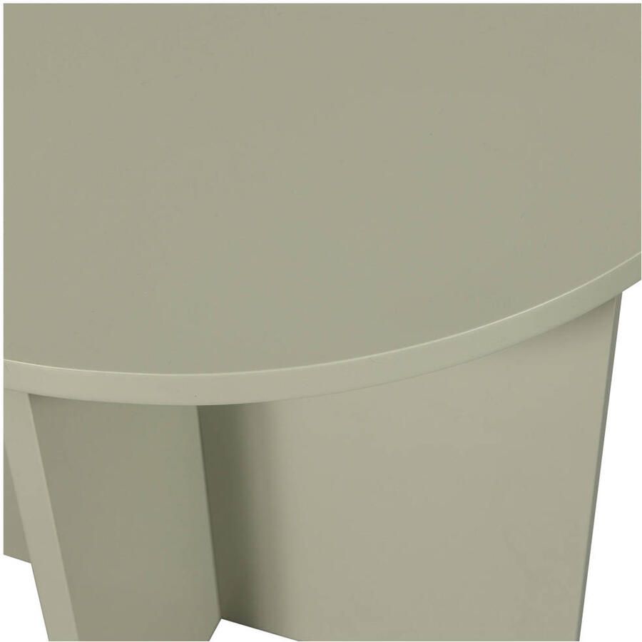 WOOOD Bijzettafel Ronny Set van 2 stuks Groen Grijs Rond - Foto 4