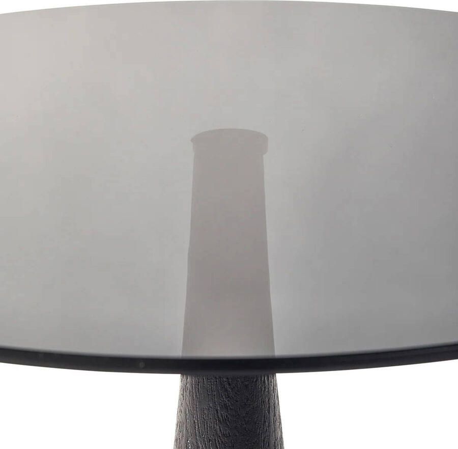 WOOOD Salontafel Soya met glazen tafelblad h 43 cm x ø 60 cm - Foto 3