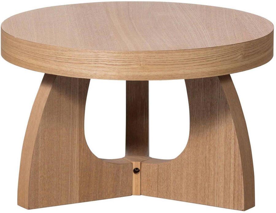 WOOOD | Tala bijzettafel mdf fineer naturel 35xØ55cm | Woonkamertafels | Bijzettafel