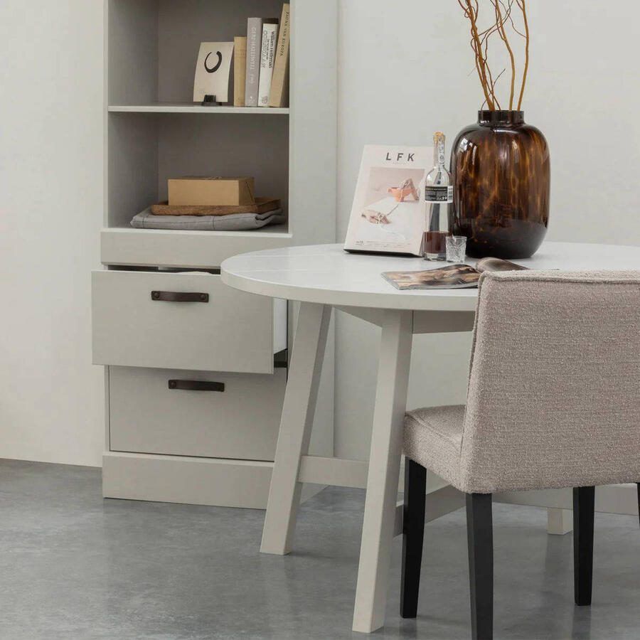 WOOOD | Bold boekenkast grenen sneeuwwit | Woonkamer meubels | BoekenkastKast - Foto 4