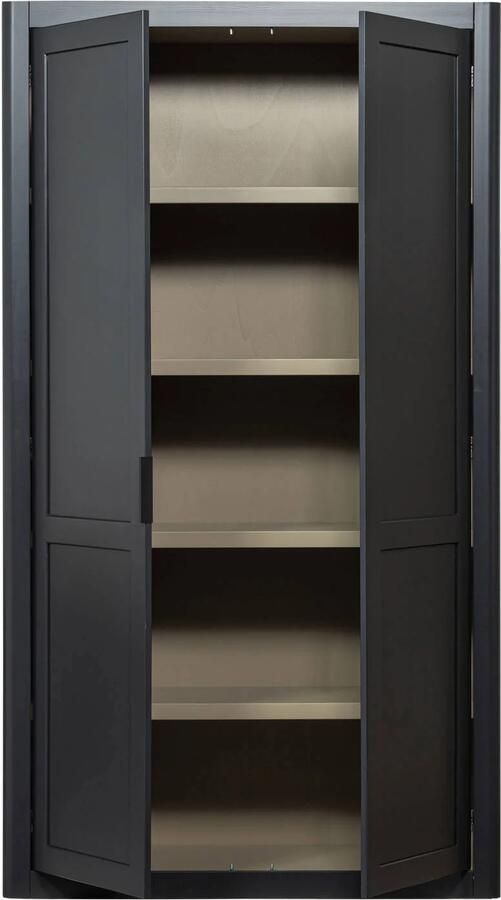 WOOOD | Gunnar opbergkast grenen matzwart mud | Woonkamer meubels | Buffetkast | Kast - Foto 2