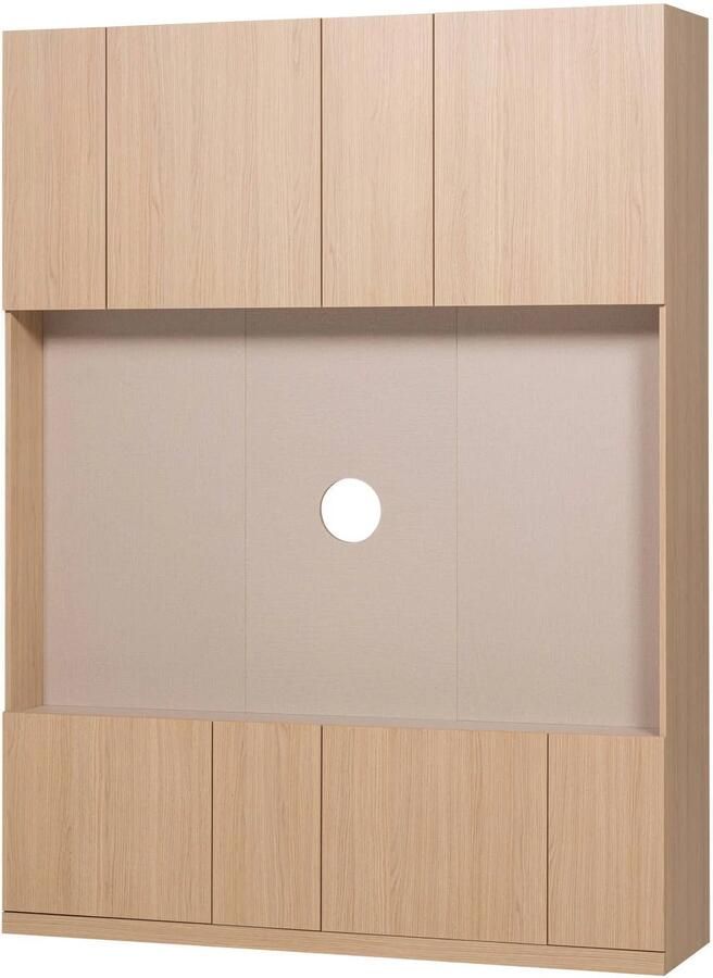 WOOOD Build Tv Opbergkast 160 cm Walnoot Fineer Bruin 215x160x41