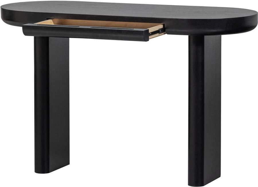 WOOOD Bureau Sidetable Mael Met 1 lade 120 x 50cm Zwart Exclusive - Foto 2