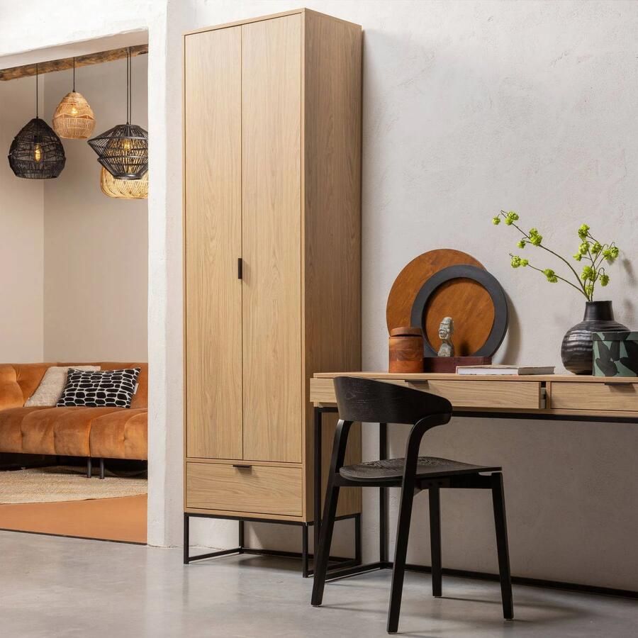 WOOOD | Silas bureau eiken melamine | Woonkamertafels | Bureau - Foto 2