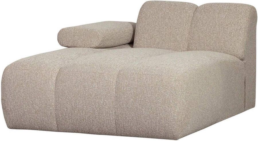 Woood Mojo Chaise Longue Elementenbank Links Bouclé Beige