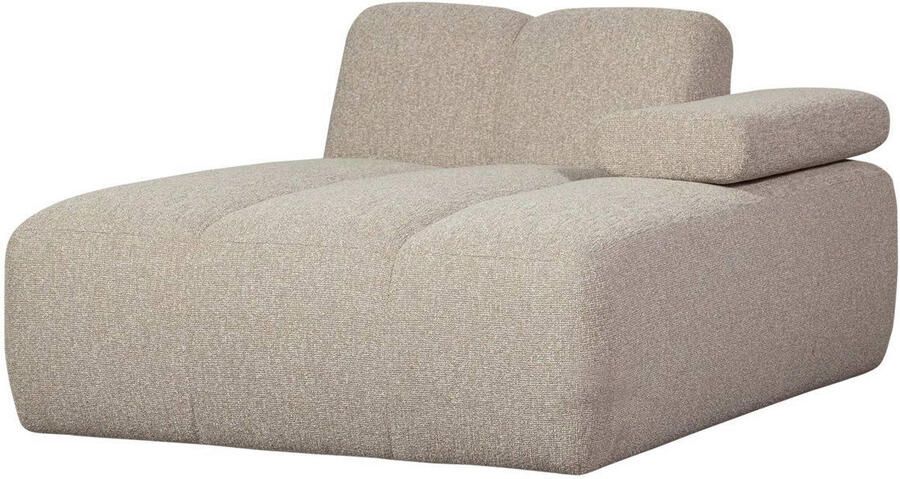 Woood Mojo Chaise Longue Elementenbank Rechts Bouclé Beige