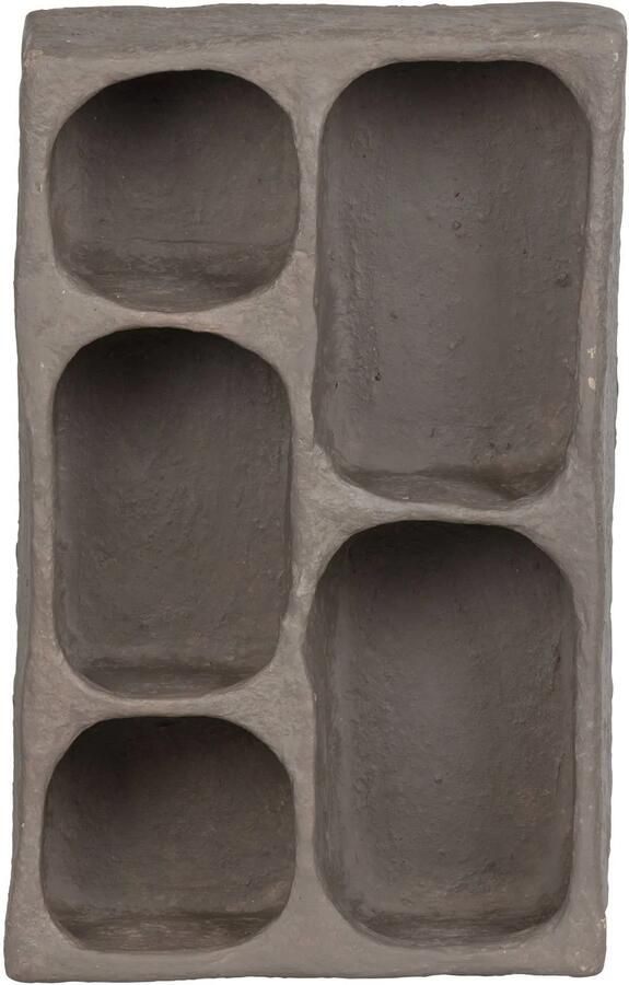 BePureHome | Clay Wandkastje Papier Mache Grijs | Woonaccessoires | Wanddecoratie - Foto 4