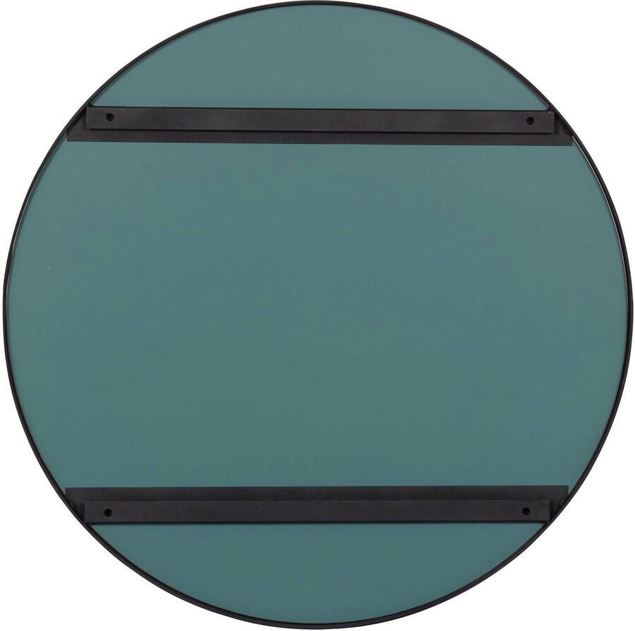 WOOOD | Doutzen Spiegel Metaal Zwart -Ø80cm | Woonaccessoires | Spiegel