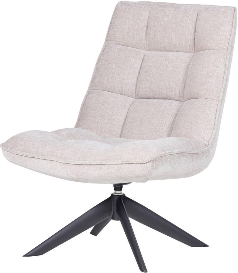 WOOOD Draaifauteuil Jouke Chenille Naturel