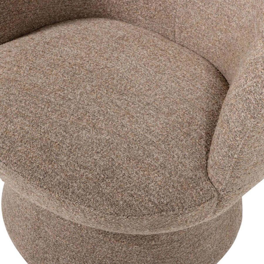 WOOOD | Shuffle draaifauteuil bruin melange | Zitmeubels woonkamer | Draaifauteuil