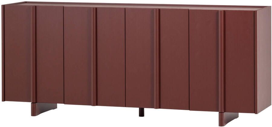 WOOOD Basu Dressoir Grenen Bordeauxrood 85x200x46