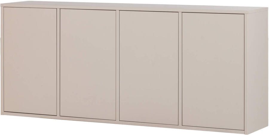 WOOOD Merel Dressoir Grenen Bordeauxrood 85x198x39 5 cm