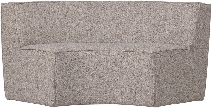 WOOOD | Europa 2-zitsbank eetbank geweven stof zand melange | Zitmeubels eetkamer | Eetkamerbank - Foto 3