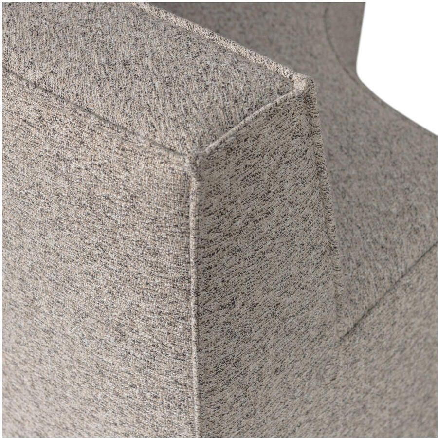 WOOOD | Europa 2-zitsbank eetbank geweven stof zand melange | Zitmeubels eetkamer | Eetkamerbank