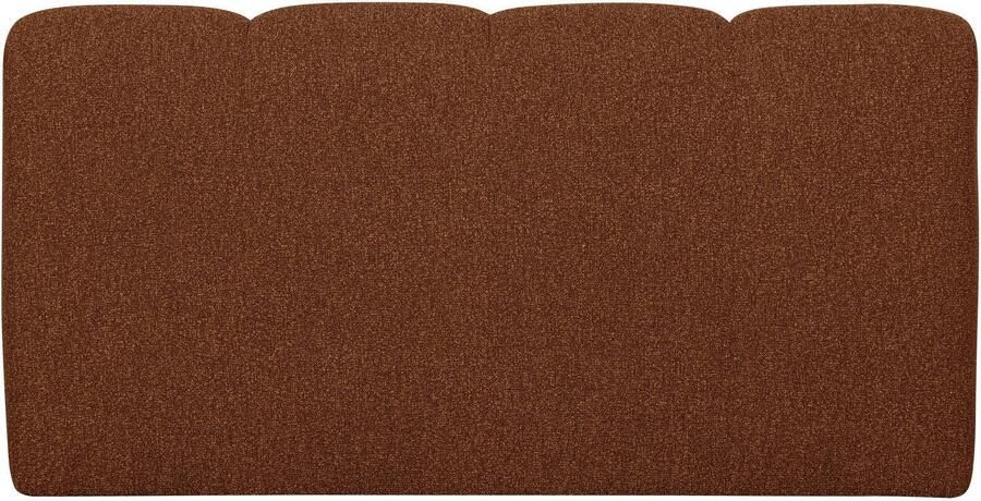 WOOOD | Mojo bankje 160cm met rugleuning boucle roest bruin melange | Zitmeubels woonkamer | 2-zitsbank - Foto 3