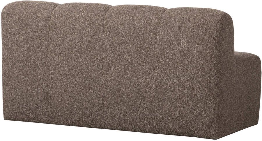 WOOOD | Mojo bankje 160cm met rugleuning boucle bruin melange | Zitmeubels woonkamer | 2-zitsbank - Foto 2
