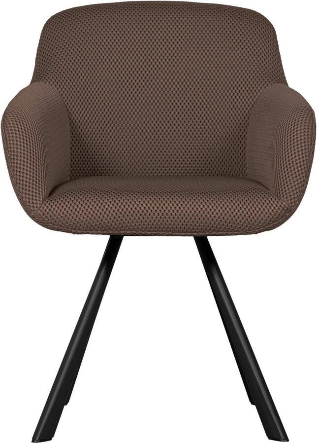 WOOOD Eetkamerstoel Juno Frame van metaal gepolsterd met zacht mesh-stof H 79 cm - Foto 4