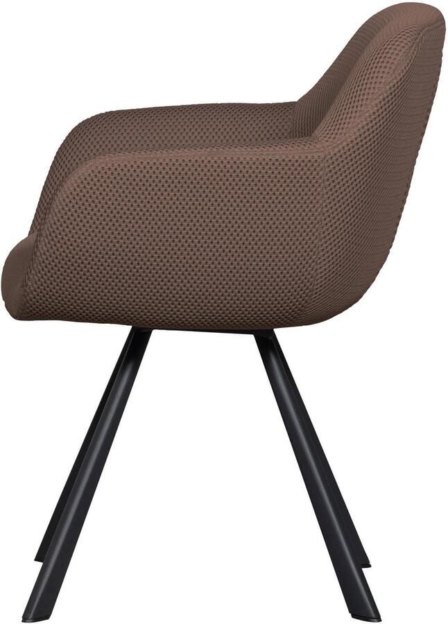 WOOOD Eetkamerstoel Juno Frame van metaal gepolsterd met zacht mesh-stof H 79 cm - Foto 5