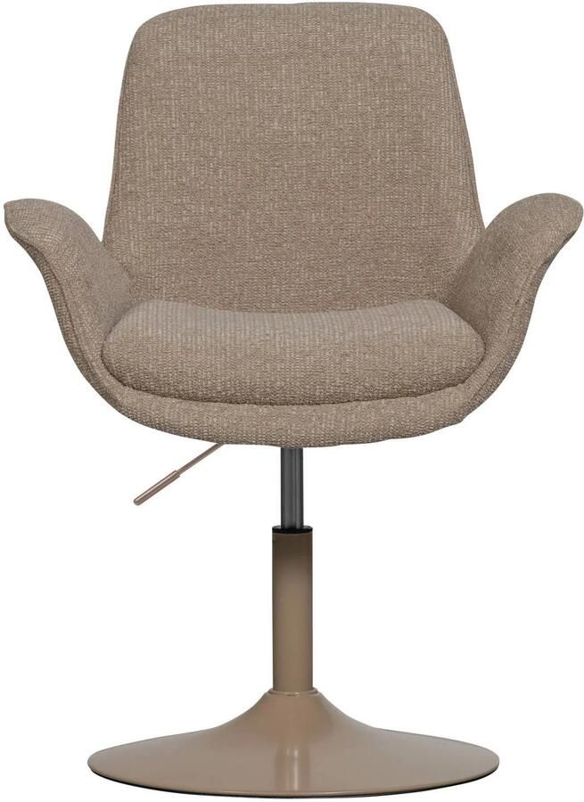 WOOOD | Marten in hoogte verstelbare eetkamerstoel zand | Zitmeubels eetkamer | Armstoel - Foto 3