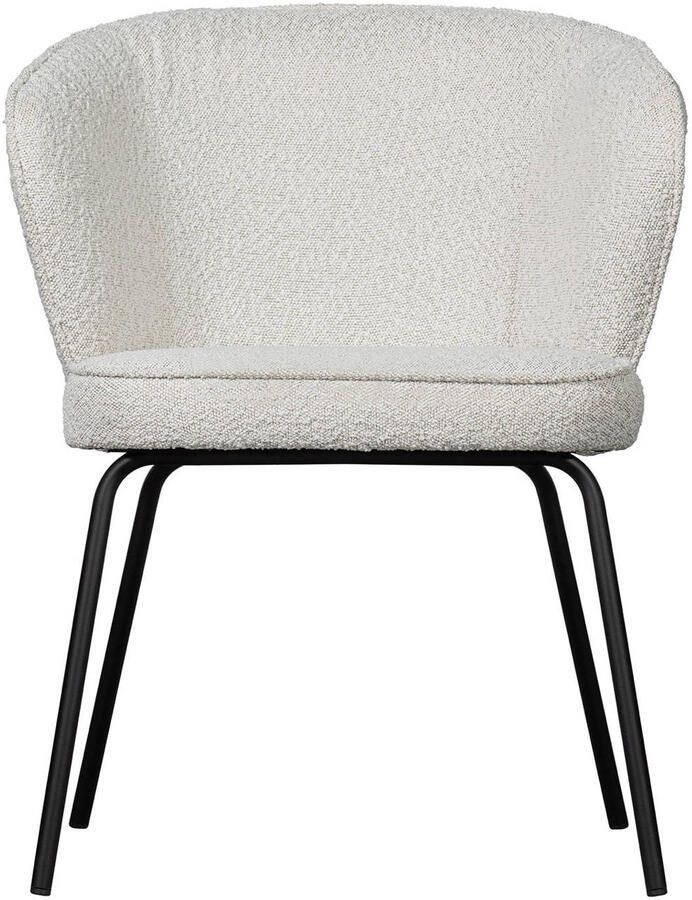 BePureHome Admit Eetkamerstoelen Bouclé Naturel Set van 2 - Foto 5
