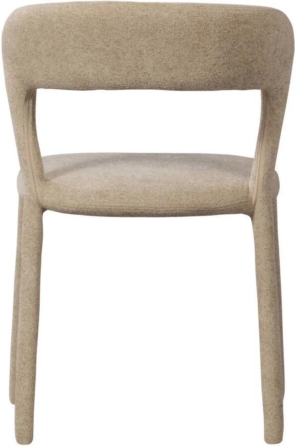 BePureHome Noble Eetkamerstoelen Polyester Zand Set van 2 - Foto 3