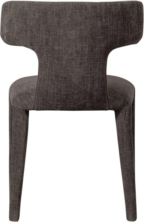 BePureHome Permit Eetkamerstoelen Polyester Espresso Set van 2 - Foto 2