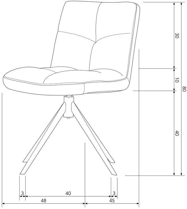 WOOOD Exclusive | Vinny Eetkamerstoel Bouclé Zand | Zitmeubels eetkamer | Eetkamerstoel - Foto 5