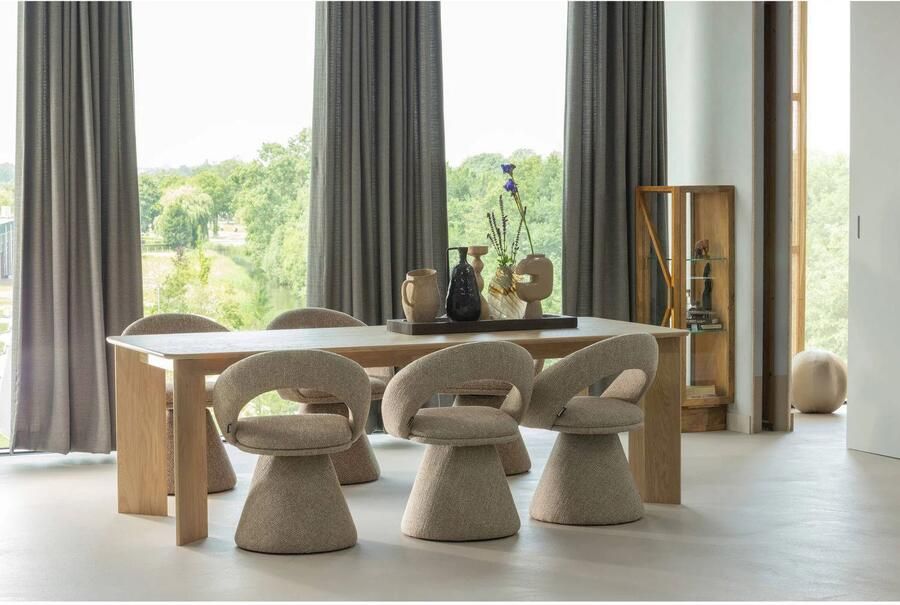 WOOOD | Winter draaibare eetkamerstoel naturel melange | Eetkamerstoelen | Eetkamerstoel - Foto 2