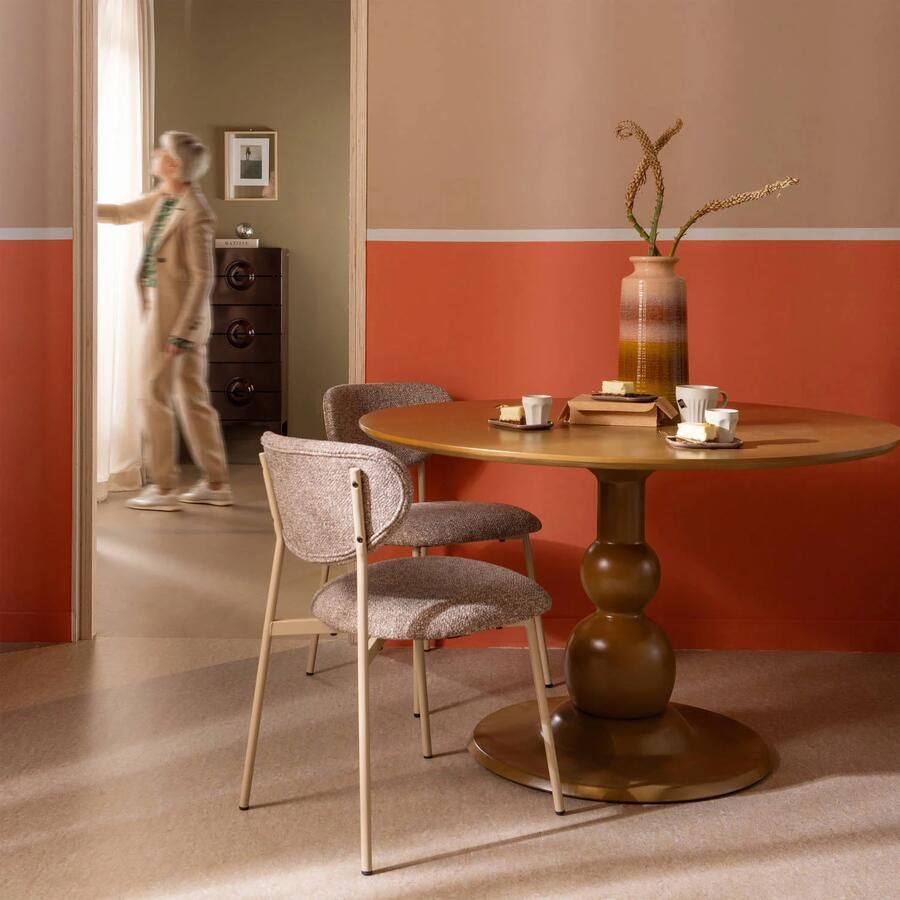 WOOOD | Blanco eettafel o120cm mango hout honing geel | Eettafels | Eettafel - Foto 2