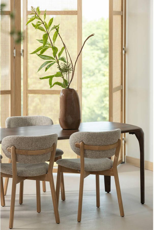 WOOOD | Fiore eettafel mango hout donkerbruin 230x95cm | Eettafels | Eettafel - Foto 4