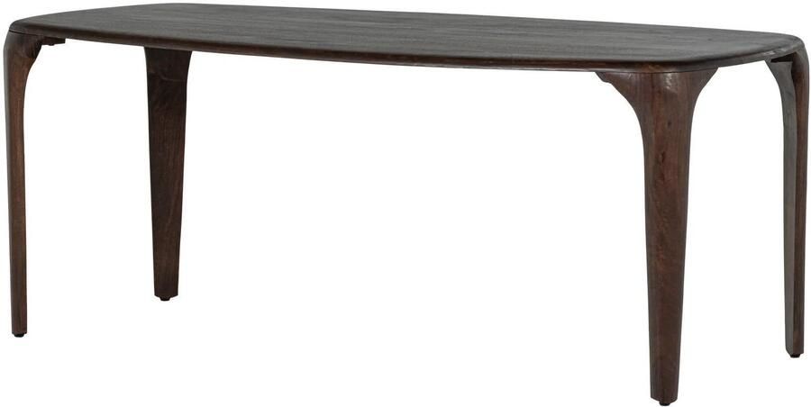 WOOOD | Fiore eettafel mango hout donkerbruin 190x95cm | Eettafels | Eettafel - Foto 4