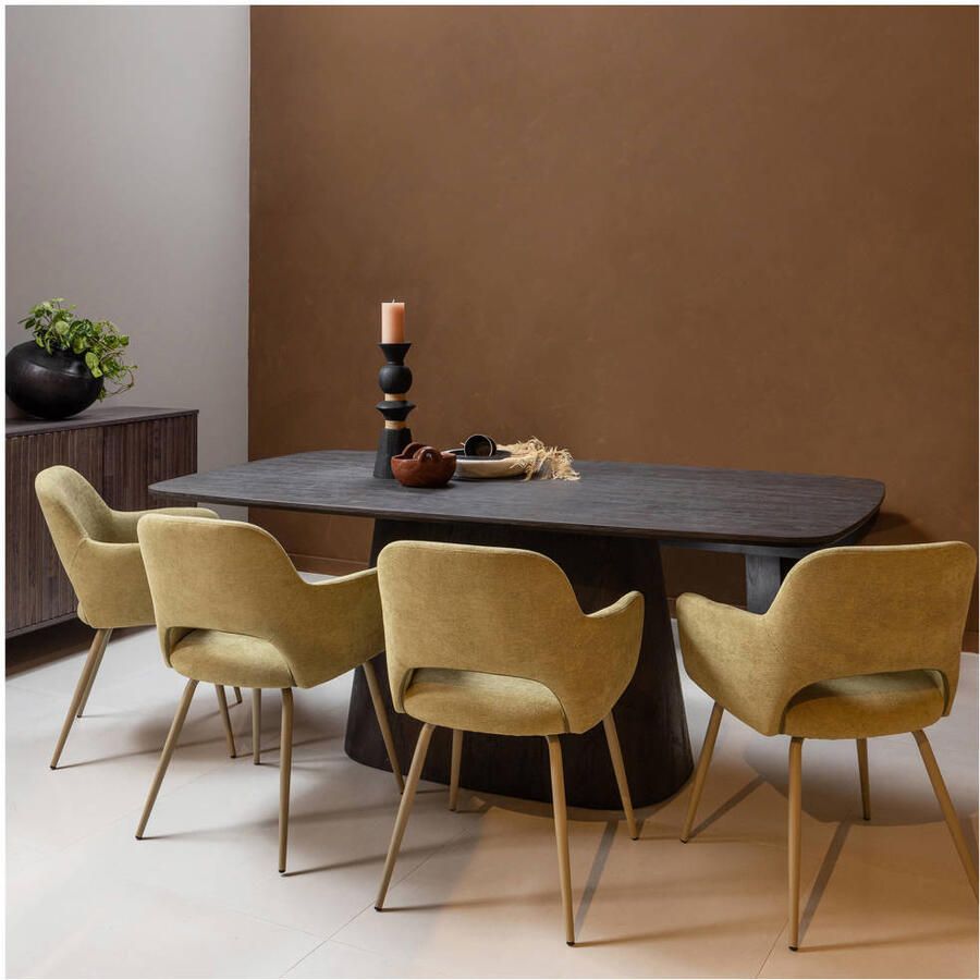 WOOOD Eettafel Leah rechthoekige vorm belastbaar tot 150 kg h 76 cm x b 200 cm - Foto 4