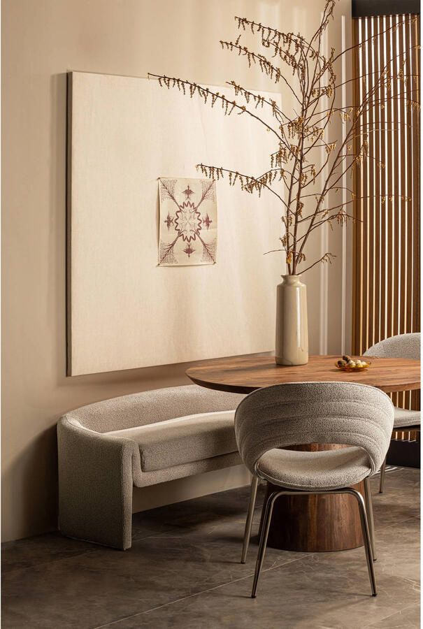 BePureHome | Limit eetkamertafel rond mango hout walnoot -Ø130cm | Eettafels | Eettafel - Foto 3