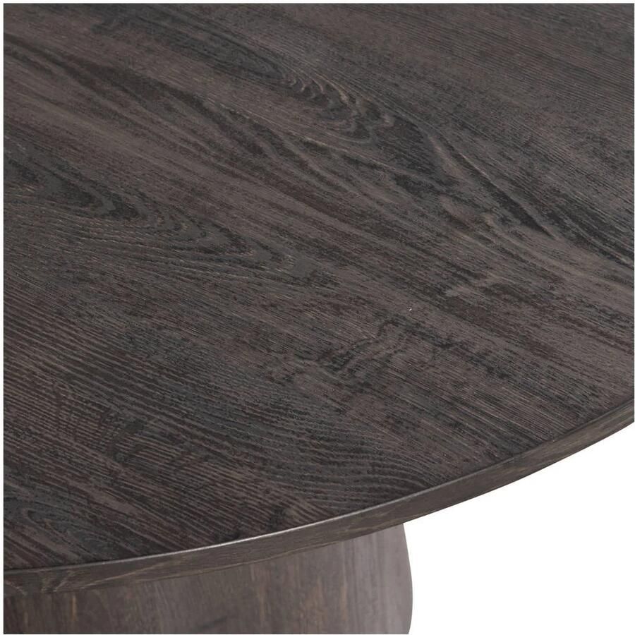 WOOOD Exclusive | Maan Eettafel Rond Mdf Donkerbruin -Ø120cm | Eettafels | Eettafel - Foto 4
